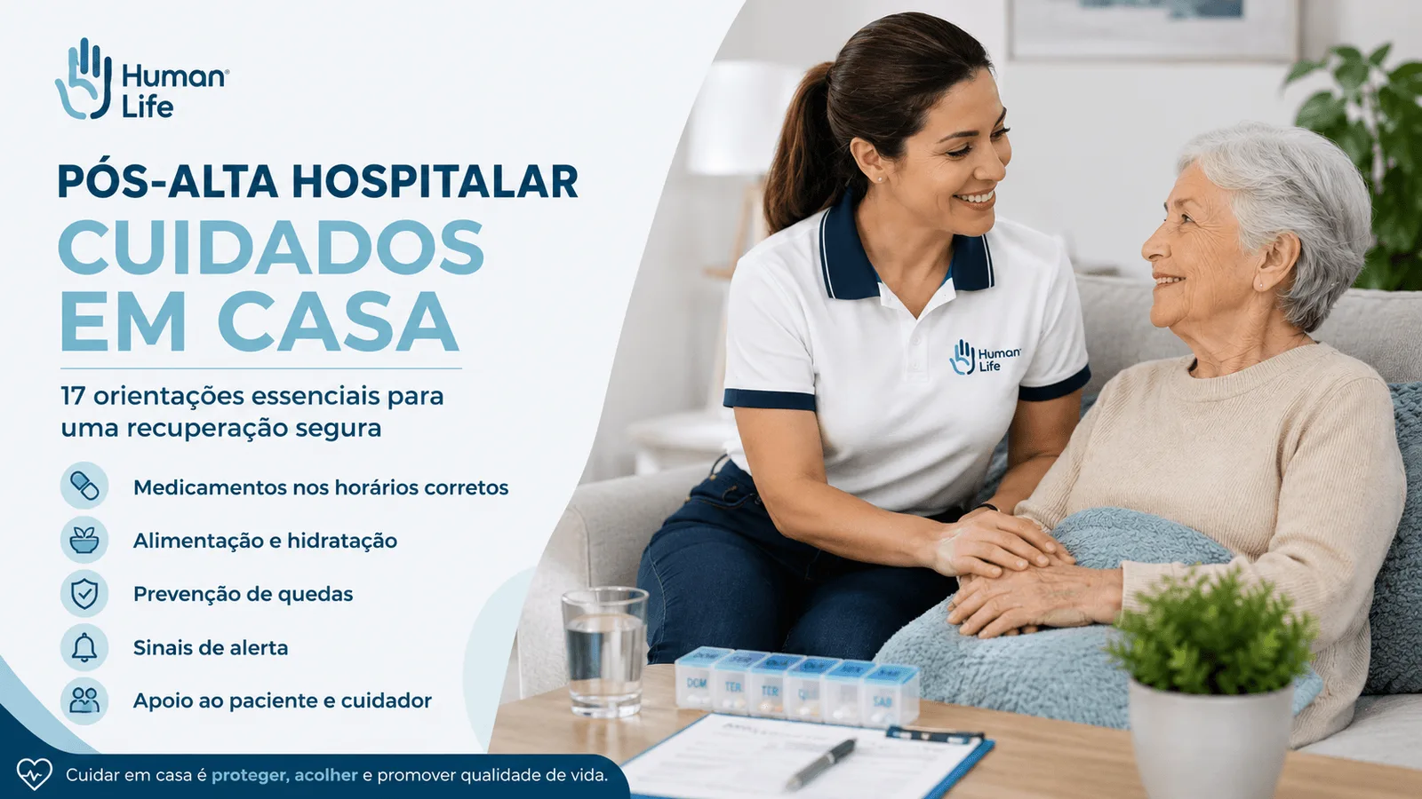 Pós-alta hospitalar cuidados em casa: 17 orientações essenciais para uma recuperação segura
